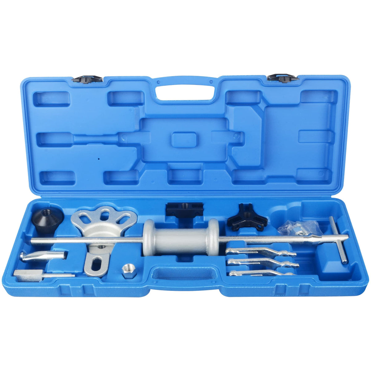 DAYUAN 16 Pcs Slide Hammer Dent Hub & Bearing Puller Tool Kit 2/3 Internal External Jaw Cars Trucks Puller Set