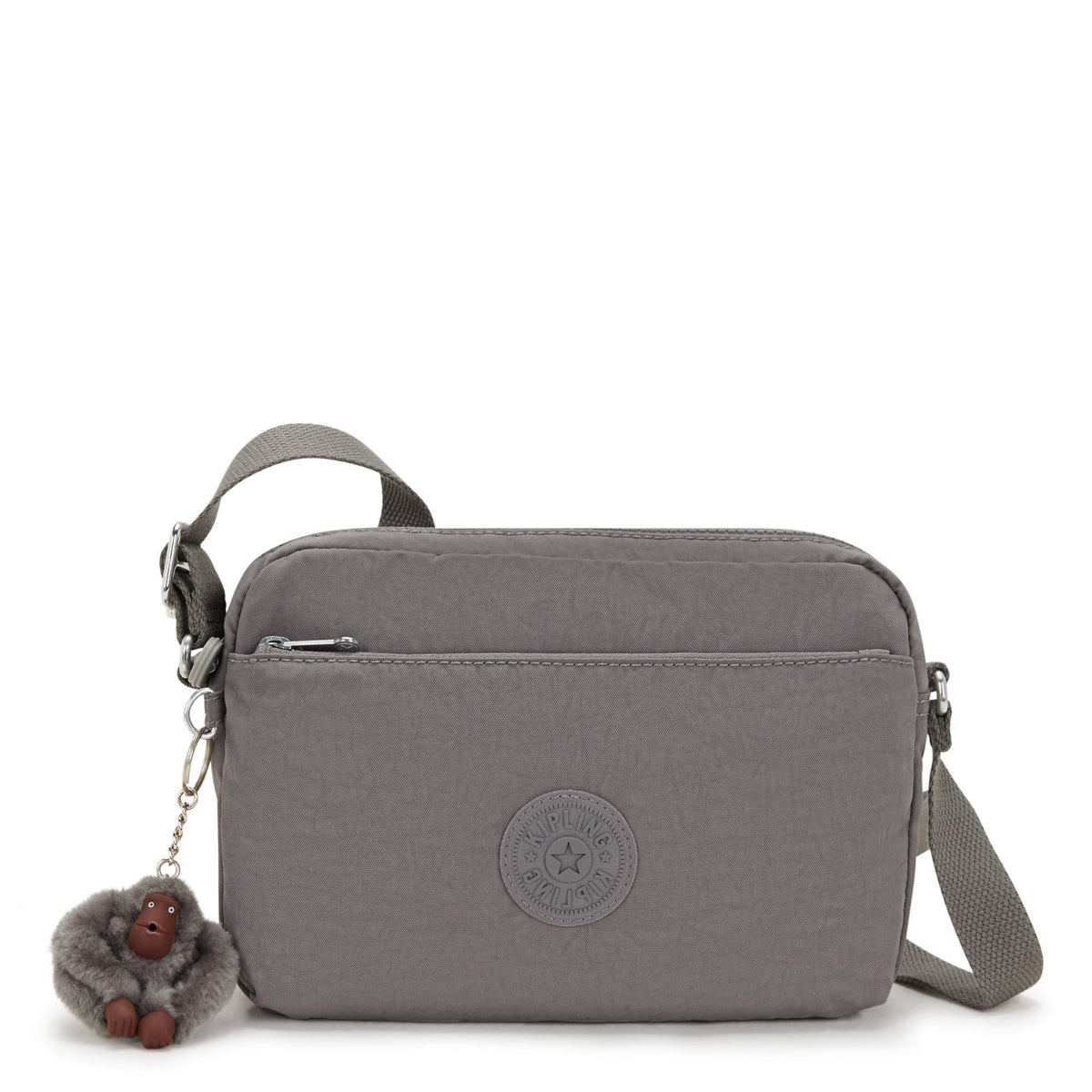 Kipling Women's Damian Up Crossbody Bag, Cool Grey Tonal, 9.5''L x 6.75''H x 2''D