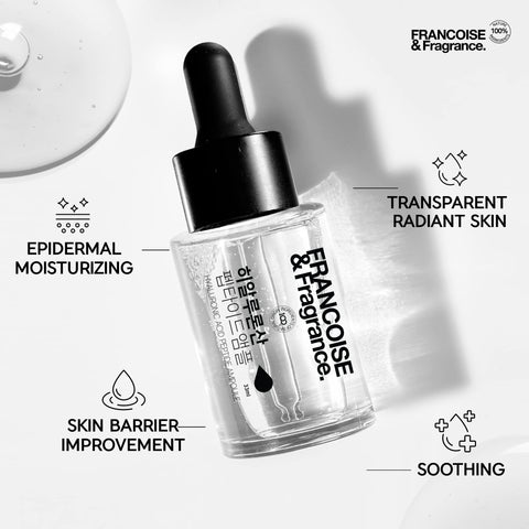 Francoise Select Personalized Ampoule Total Solution Skin care natural ingredients truly natural cosmetic K-beauty for Epidermal moisturizing, skin barrier improvement, transparent radiant skin, soothing, regeneration (Hyaluronic Acid Ampoule 1fl oz)