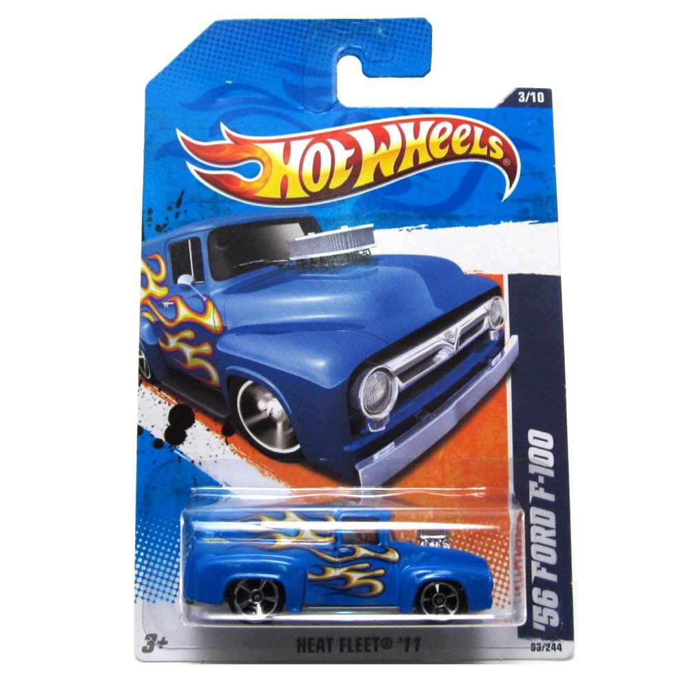2011 Hot Wheels Heat Fleet '56 Ford F-100 Blue #93/244