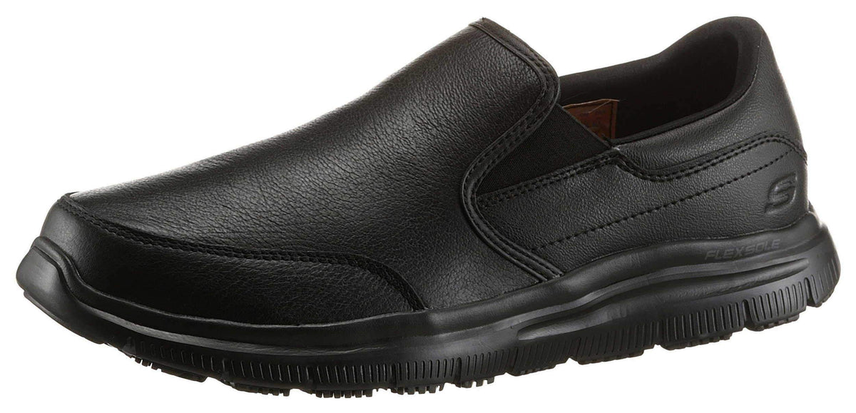 Skechers Men's Flex Advantage SR Slip On Trainers, Black Black Blk, 12