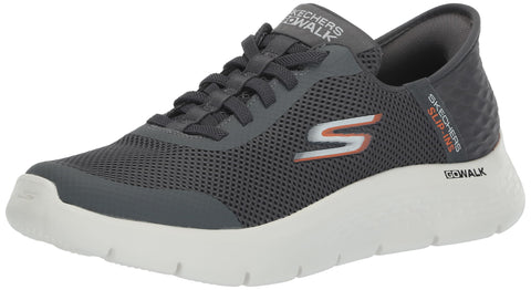 Skechers Men's Free Slip-ins Go Walk Flex-Hands Up Sneaker, Gray, 14 Wide