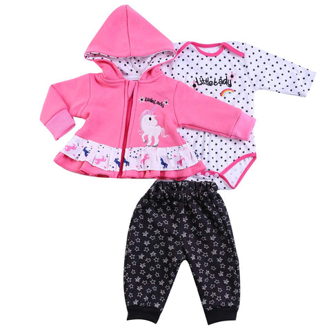 Pedolltree 3 Pcs Reborn Baby Dolls Clothes 22 Inch Girl Reborn Doll Clothing Outfits for 20-23 inch Newborn Baby Alive