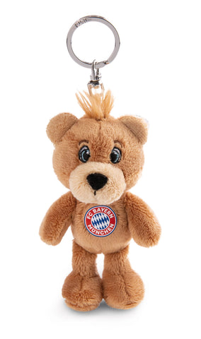 NICI FC Bayern Bear Berni 49071 Key Ring 10 cm Brown Sustainable Production