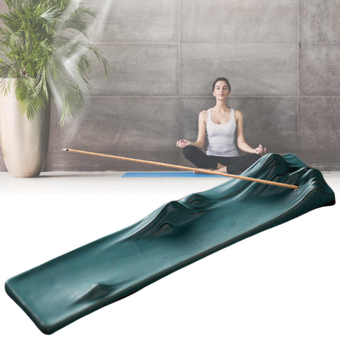 Brateuanoii Incense Stick Holder, Incense Stick Burner, Mountain Shape, Vintage Green, Suitable for Yoga, Meditation, Room, Office Air Freshening
