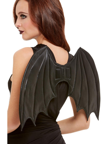 Smiffys Bat Wings, Black 50cm/20in, Halloween Fancy Dress Accessory, Bat Dress Up Accessories