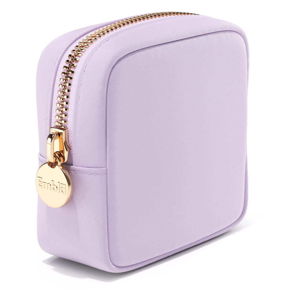 EMBLA Makeup Bag,Travel Bag Pouch, Toiletry Bag, Makeup Organizer, Nylon Cosmetic Zipper Pouches,Clutch, Coin Purse, Storage Bag Organizer, Make up bags,Mini, Small, Large For Women, Lilac, Mini