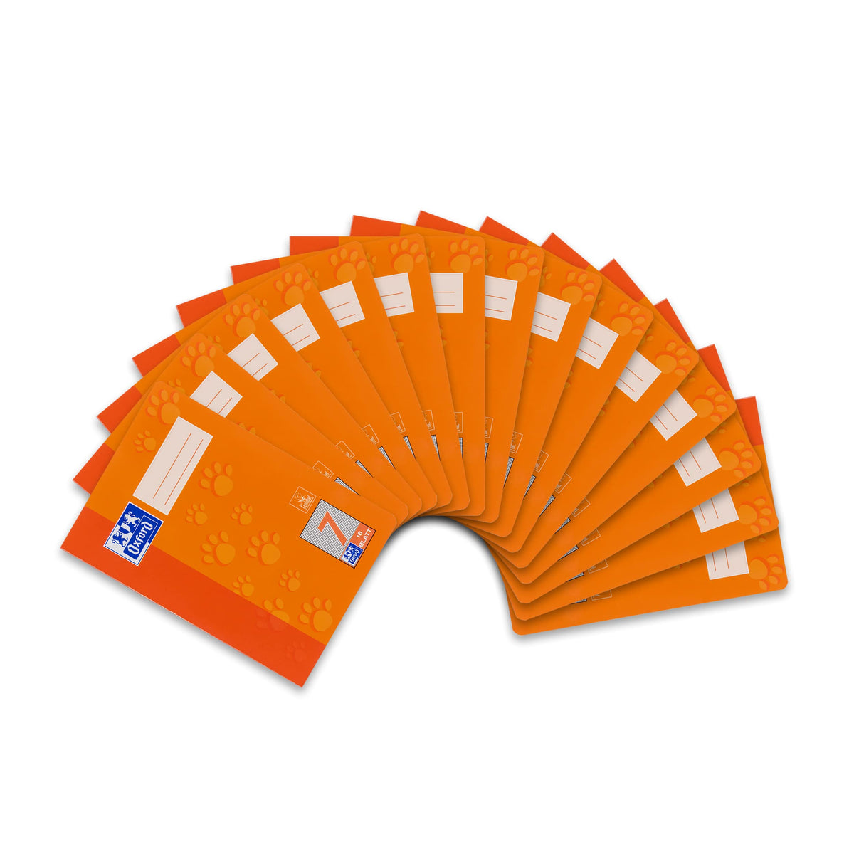 Oxford 100050409 Exercise Book A5 Line Style 7 Squared 7mm 16 Sheets 90 g/mÂ² Optic Paper Pack of 15 Orange
