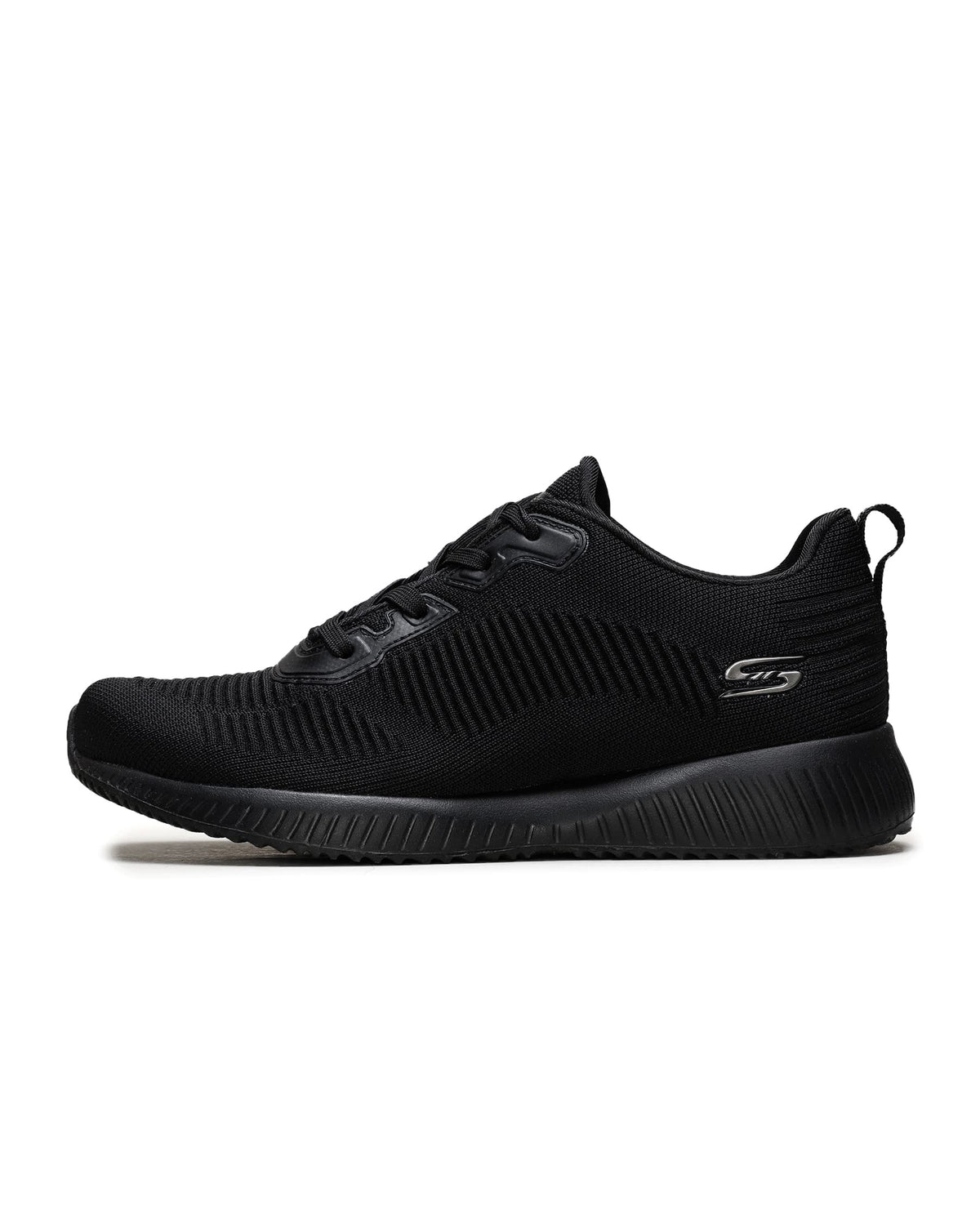 Skechers Women's Bobs Squad Tough Talk Sneakers, Black Gld, 6 UK