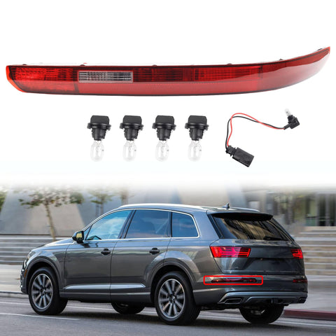 Dasbecan Rear Bumper Reflector Tail Light Fog Lamp Compatible with Audi Q7 2016-2022 Replace 4M0945095 (Left Driver Side)