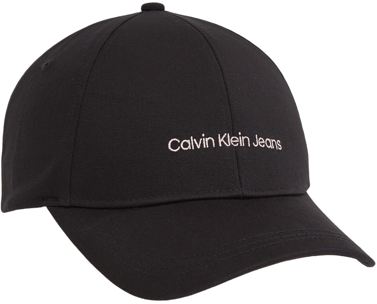 Calvin Klein Jeans Women Baseball Cap Institutional, Black (Black/Pale Conch), One Size