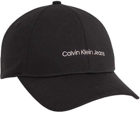 Calvin Klein Jeans Women Baseball Cap Institutional, Black (Black/Pale Conch), One Size