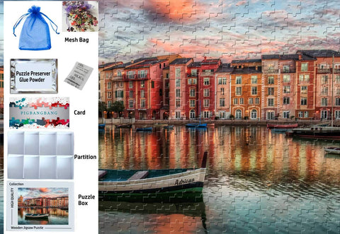 PigBangbang,20.6 X 15.1 in Premium Basswood Large Size - Divi Divi Tree in Aruba - 500 Piece Jigsaw Puzzle