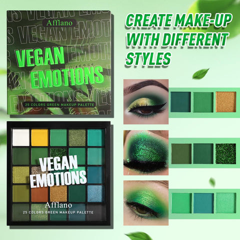 OYGCee Green Eyeshadow Palette,Light Bright Emerald Dark Avocado Neon Green Eyeshadow Shades,25 Colors Matte Shimmer Glitter High Pigmented Eye Shadows Makeup Pallet, Waterproof Makeup Pallete