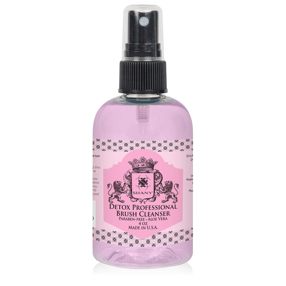 SHANY DETOX Professional Makeup Brush and Sponge Shampoo, Brush Cleanser, Removes dirt, Makeup from brushes and Sponges - Paraben Free, Vegan, Cruelty Free - Instant Dry - 4oz