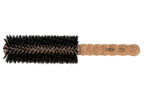 Ibiza Hair - Round brush - Eco cork wood - EX6 Natural - Professional - Handmade - Extra long