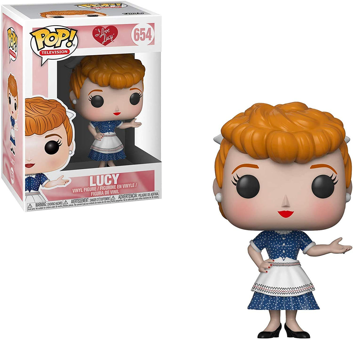 Funko Pop! TV: I Love Lucy - Lucy Ricardo Vinyl Figure (Bundled with Pop Box Protector Case)
