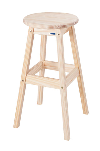 Tramontina Natural Pine Wood Counter Stool Ø 40 x 70.8cm