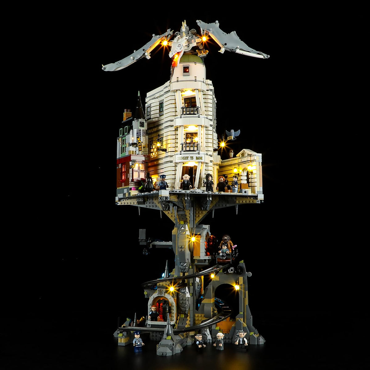 GEAMENT LED Light Kit Compatible with Harry Potter Gringotts Wizarding Bank Collectors' Edition 76417 (Model Set Not Included)