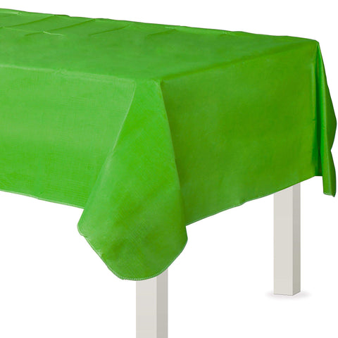 Vibrant Kiwi Flannel Backed Table Cover - 54" x 108" (1 Piece) - Durable & Elegant Table Protection - Perfect for All Events