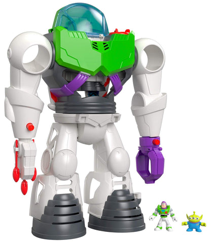 Fisher-Price Imaginext Playset Disney Pixar Toy Story Buzz Lightyear Robot Toy with Removable Spaceship for Preschool Kids Ages 3+ Years