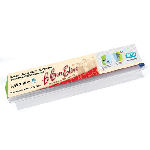 Elba - ELBA Film couvre-livres"le Bon Eleve", en PVC, 45 mm x 10 m colourless