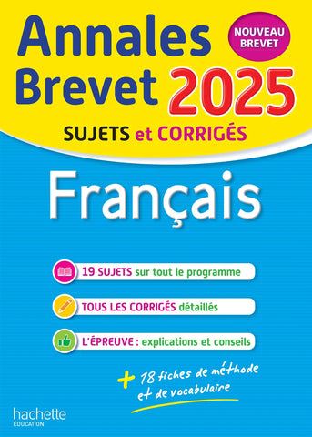 Annales BREVET 2025 - FranÃ§ais 3e - sujets et corrigÃ©s