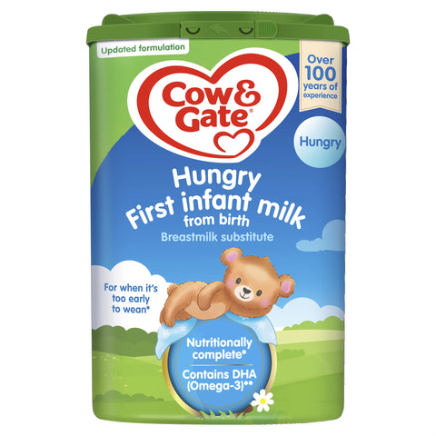 Cow & Gate Hungry Baby Milk Powder Formula, from Birth, 800g