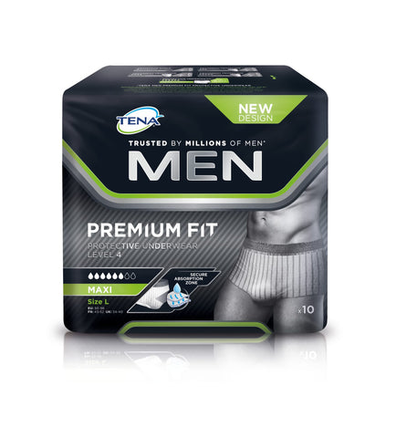 Tena Men Premium Fit Level 4 - 5 Packs of 8 (Incontinence Pants)