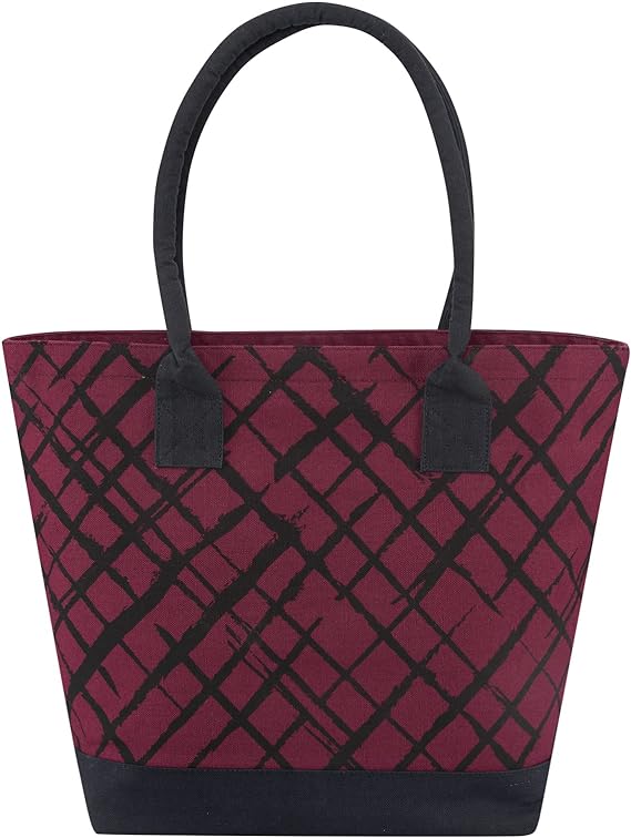 earthsave Handbag for Women | Canvas Tote Bag for Women With Zip | Handbag for Office & College | Printed Canvas Travel Bags For Women | Vegan Bag