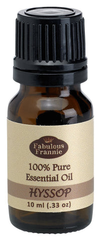 Fabulous Frannie Hyssop 100% Pure, Undiluted Essential Oil 10ml (Pack of 1)