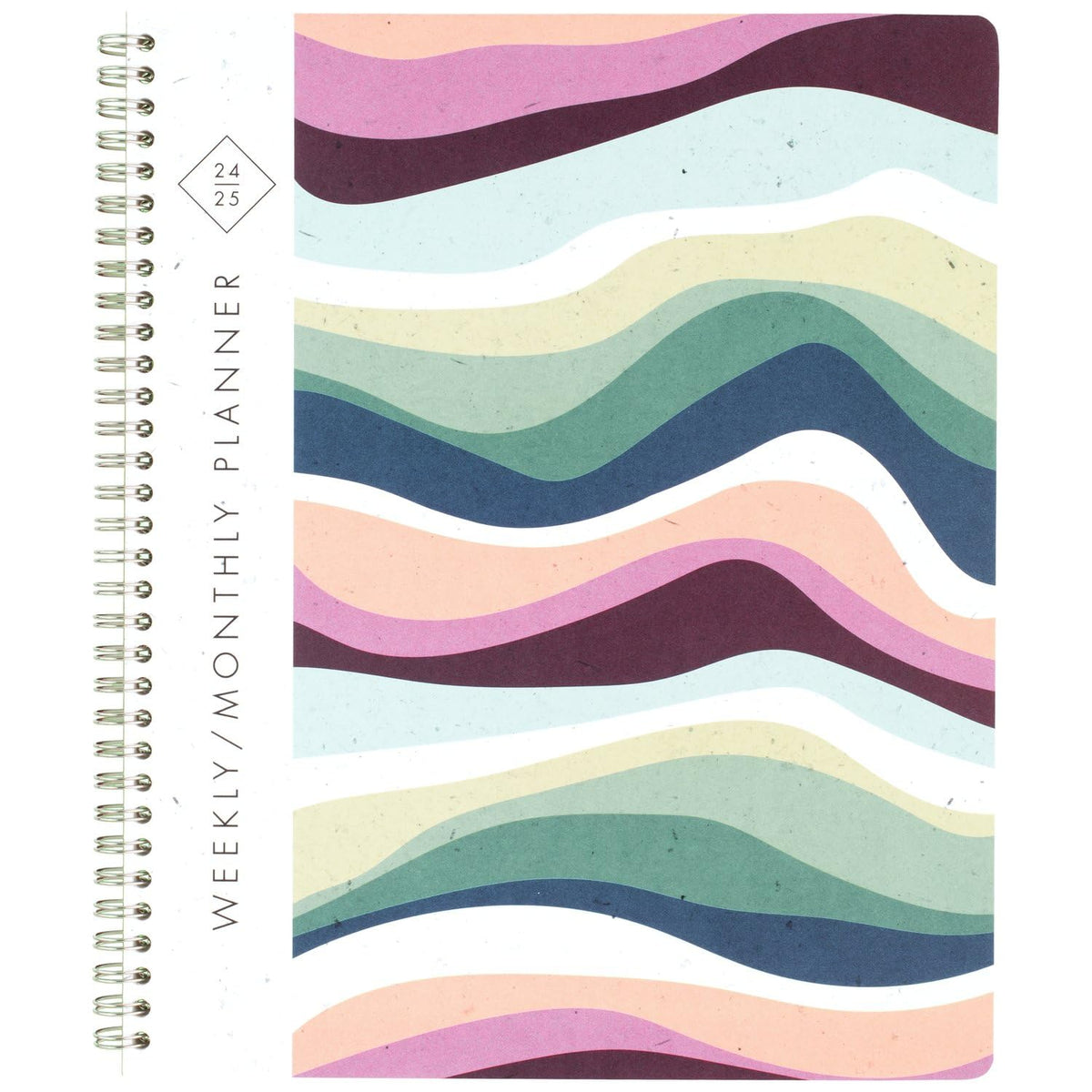 Cambridge Planner 2024-2025 Academic, Weekly & Monthly, 8-1/2" x 11", Large, Recycled, Greenpath, Wave (GP47-905A)
