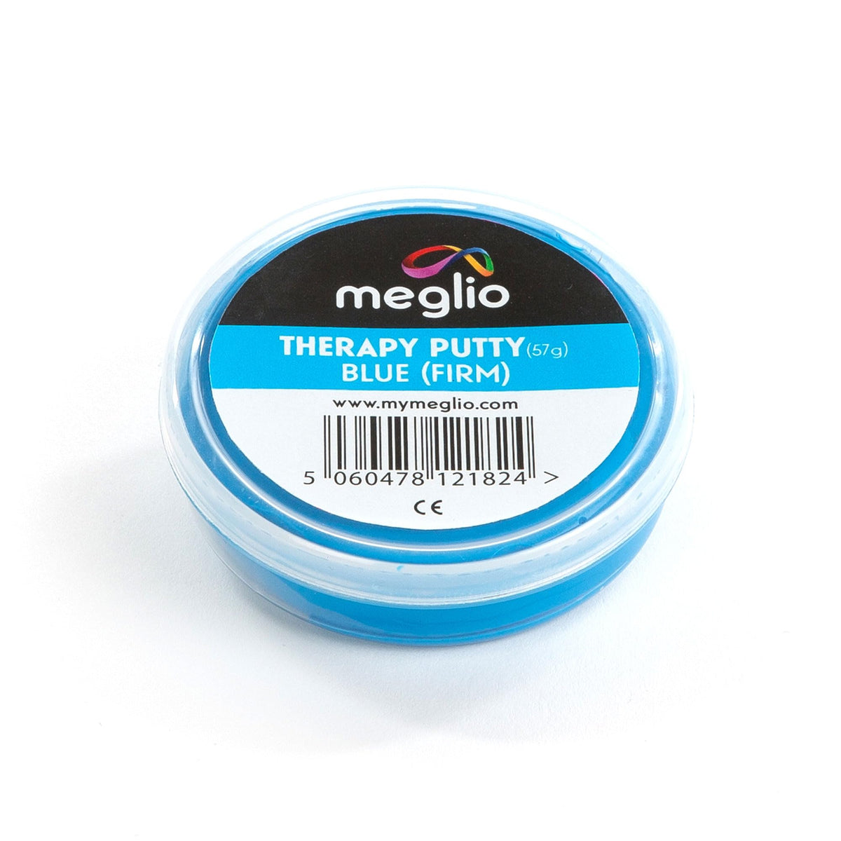 Meglio Therapy Hand Putty 57g - for Hand Exercises Targeting Hand Recovery and Rehabilitation, Strength Training and Stress Relief, Variable Resistive Strength (Blue (Firm))