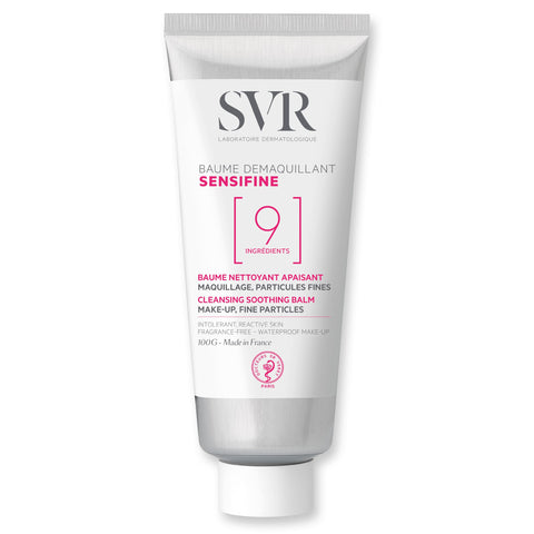 SVR Sensifine Cleansing Balm - Shea Butter & Coconut Oil. Soothing Balm-to-Oil Face Cleanser & Makeup Remover (even Waterproof) - For Sensitive Reactive Skin. Minimalist Formula, 3.5 fl.oz.