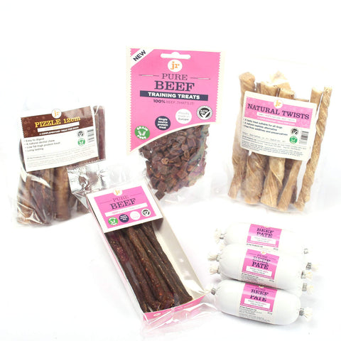 JR Pet Products 100% Pure Beef Box Natural Dog Treats