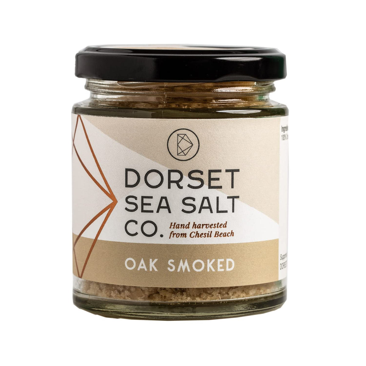 Dorset Sea Salt Co - Smoke Infused Sea Salt (100g) - 100% Pure Hand Harvested Sea Salt Flakes Smoked Over Apple Oak Wood Chips, Perfect for Cooking & Seasoning