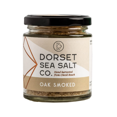 Dorset Sea Salt Co - Smoke Infused Sea Salt (100g) - 100% Pure Hand Harvested Sea Salt Flakes Smoked Over Apple Oak Wood Chips, Perfect for Cooking & Seasoning