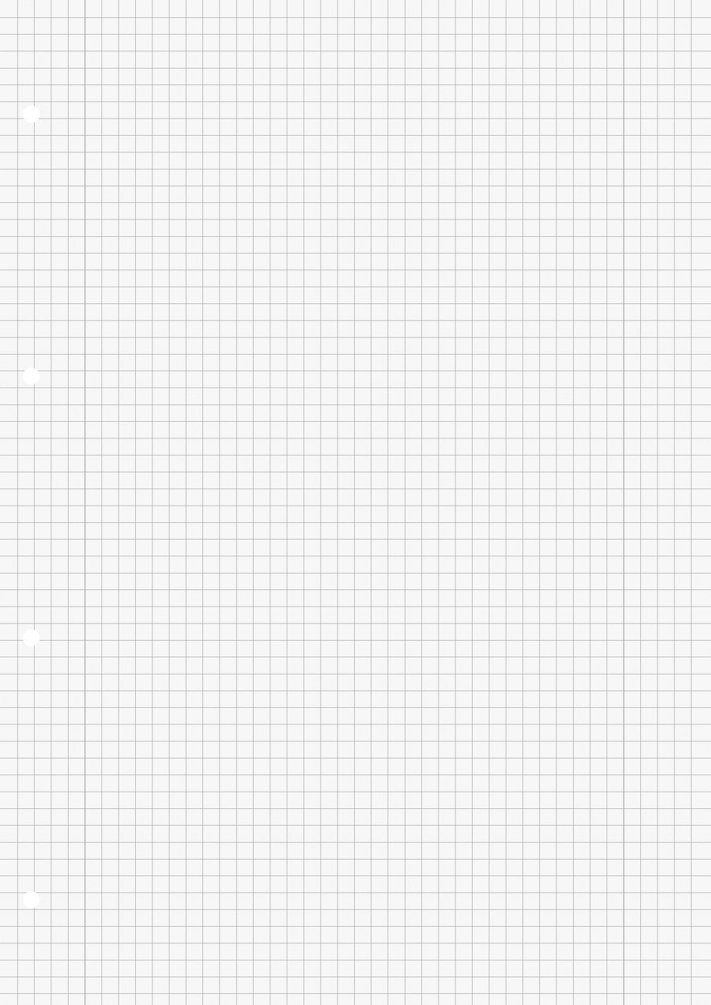 Brunnen 1066948 Ring Binder Inserts A4 (Squared with Margines, Line Style 28, 100 Sheets, 70 g/m²), White