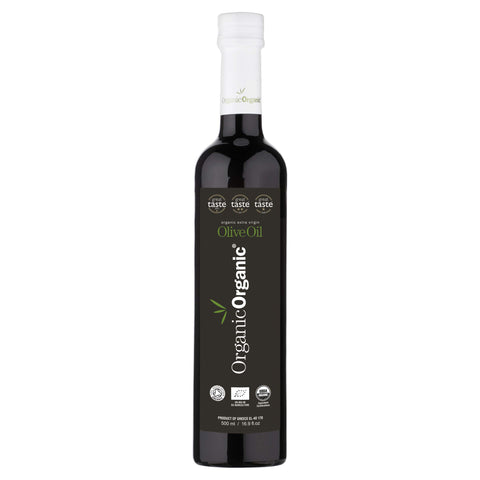 Organic Extra Virgin Olive Oil Great Taste Awards Cold Pressed Double Organic Certified Early Harvest EVOO Non GMO Vegan BIO Greek HIGH PHENOLIC No Pesticides Your body will be free of chemical agents