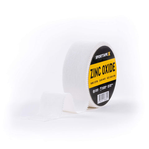 SPORTTAPE Zinc Oxide Tape - 2.5cm x 10m - Wrist & Finger Tape | Boxing Tape, Wrist & Hand Wrap | Sports Strapping Tape, Athletic Tape for Rugby, Football, Rowing, Volleyball & Golf - Single Roll