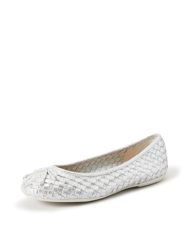 Geox Women's Flats, Silver, 8