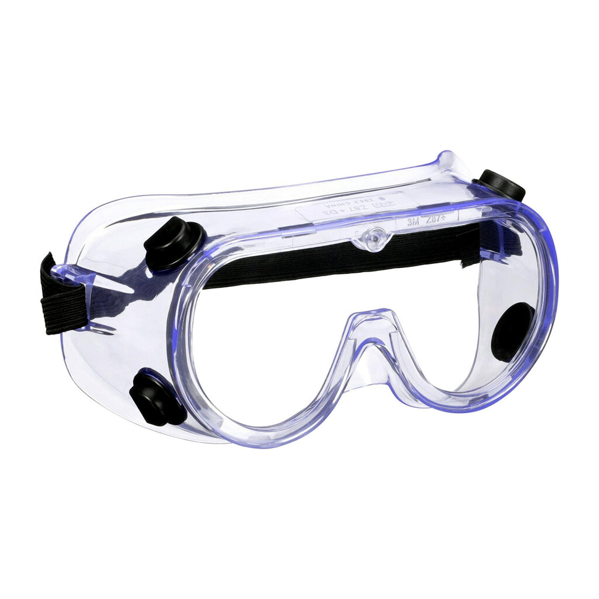 3M Goggle Chemical Splash, Impact-Resistant, Blocks 99.9% of UV, Scratch Resistant, Adjustable Strap, Indirect Ventilation, Flexible Frame Conforms To Face For Secure & Protective Fit (91252H1-DC-10)