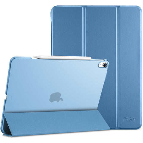 ProCase for iPad Air 13 Inch Case 2024 M2, 13" iPad Air Case 2024 Air M2 13 Cover, Slim Stand Translucent Hard Shell Back Folio iPad 13 Air Case, Auto Wake/Sleep -Skyblue