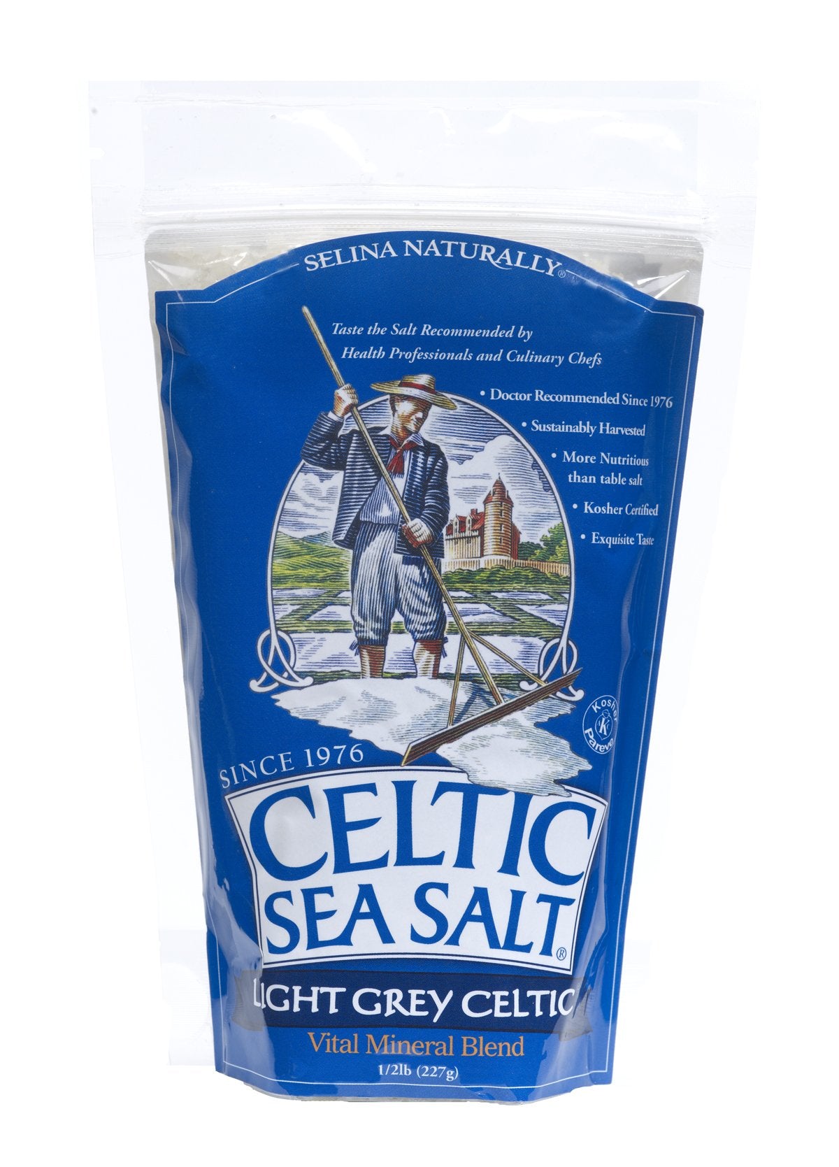 Light Grey Celtic Sea Salt 227g Resealable Bag