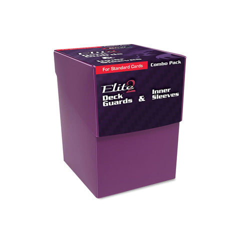 BCW Combo Pack - Inner Sleeves and Elite2 Deck Guard - Mulberry