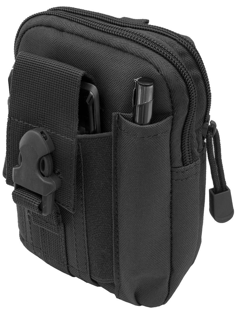 Outdoor Saxx® - Robust tactical belt bag, hip bag, protective transport case for equipment, mobile phone, smartphone, GPS tracker knife, black