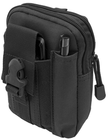 Outdoor Saxx® - Robust tactical belt bag, hip bag, protective transport case for equipment, mobile phone, smartphone, GPS tracker knife, black