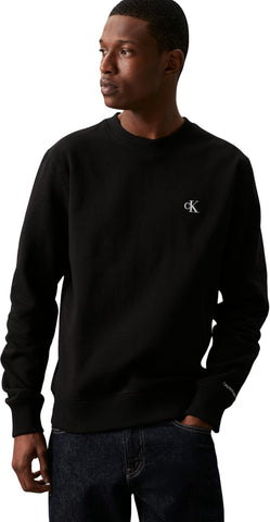 Calvin Klein Jeans Men's Ck Essential Reg Cn Sweatshirts, Ck Black, XXL