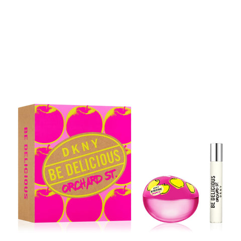 DKNY Be Delicious Orchard St. Eau de Parfum 2 Piece Gift Set For Women - Perfume Spray 3.4 Fl. Oz. & Purse Spray, Travel Spray 0.5 Fl. Oz.