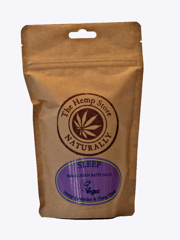 Himalayan Hemp Bath Salts - Sleep (Hemp, Lavender & Ylang Ylang) - 500g Pouch